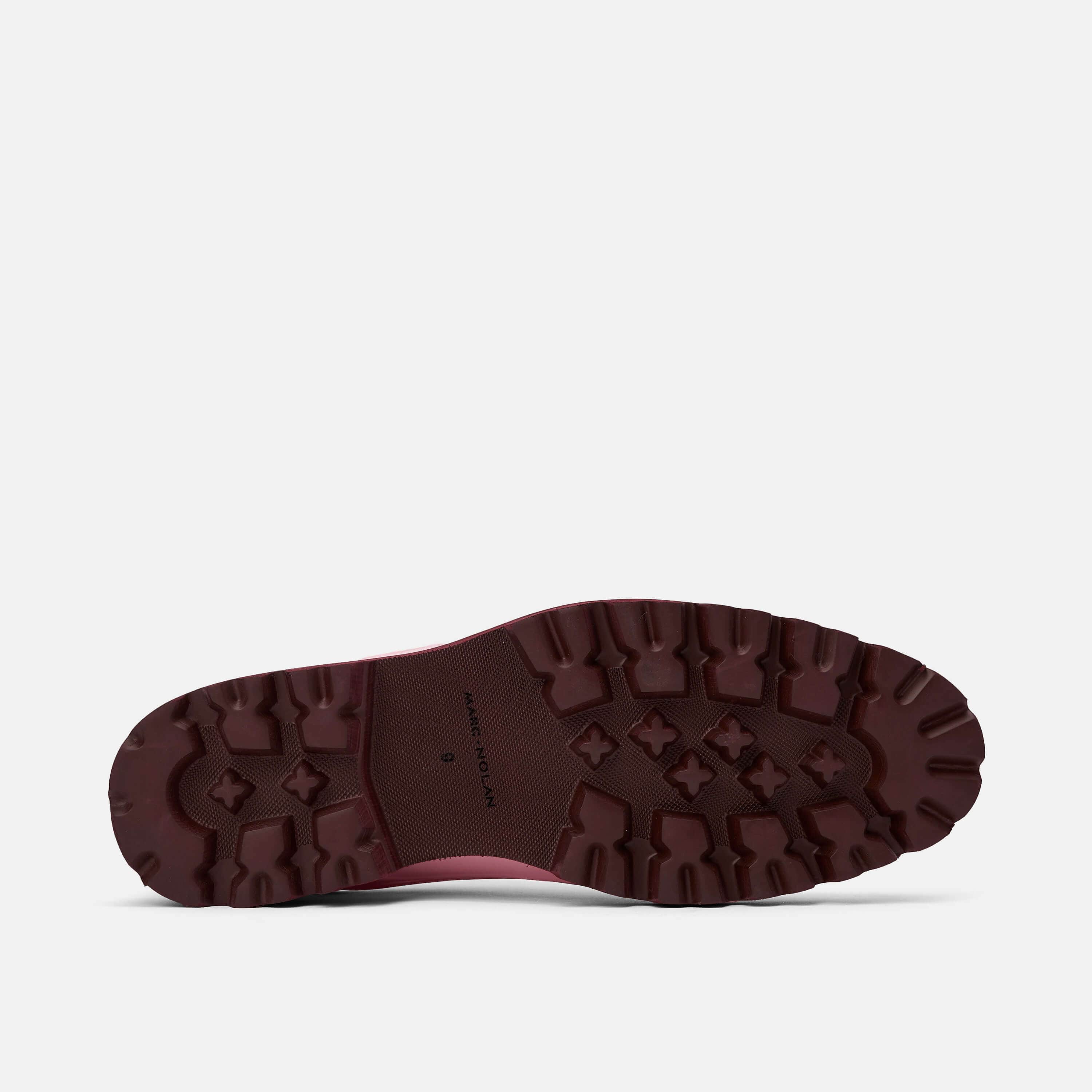 Jayden Pink Patent Leather Lug Sole Derby Shoes - Image 5